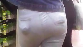 (0MG) Butt Packed Teen in Tight Jeans
