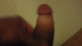 Just masterbaiting in the shower after shaving my cock